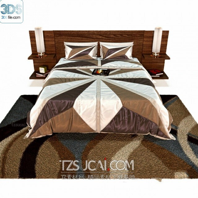 212 Bed 3d models Vol.16 - Vray