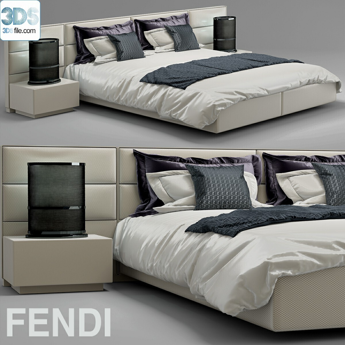 212 Bed 3d models Vol.16 - Vray