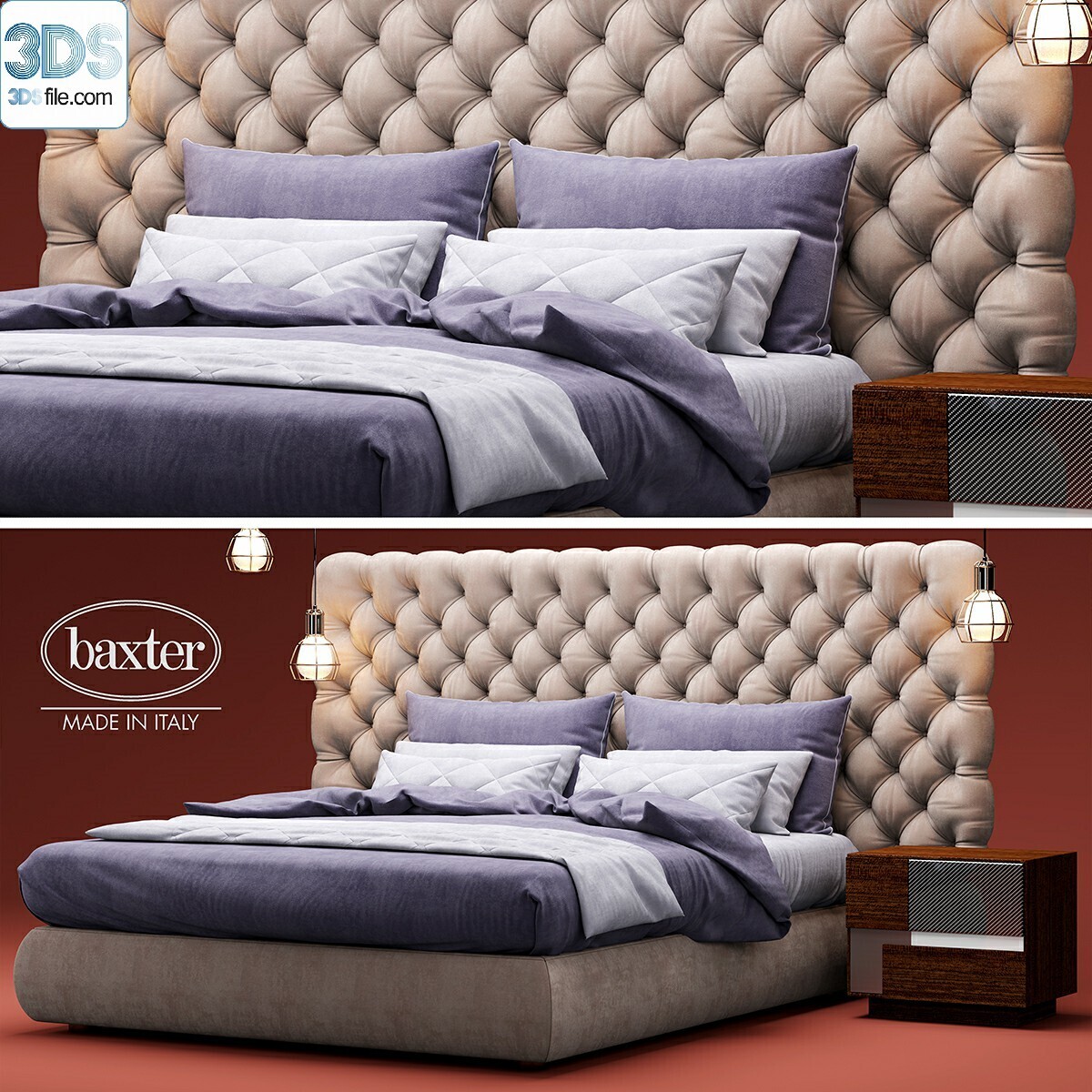 212 Bed 3d models Vol.16 - Vray