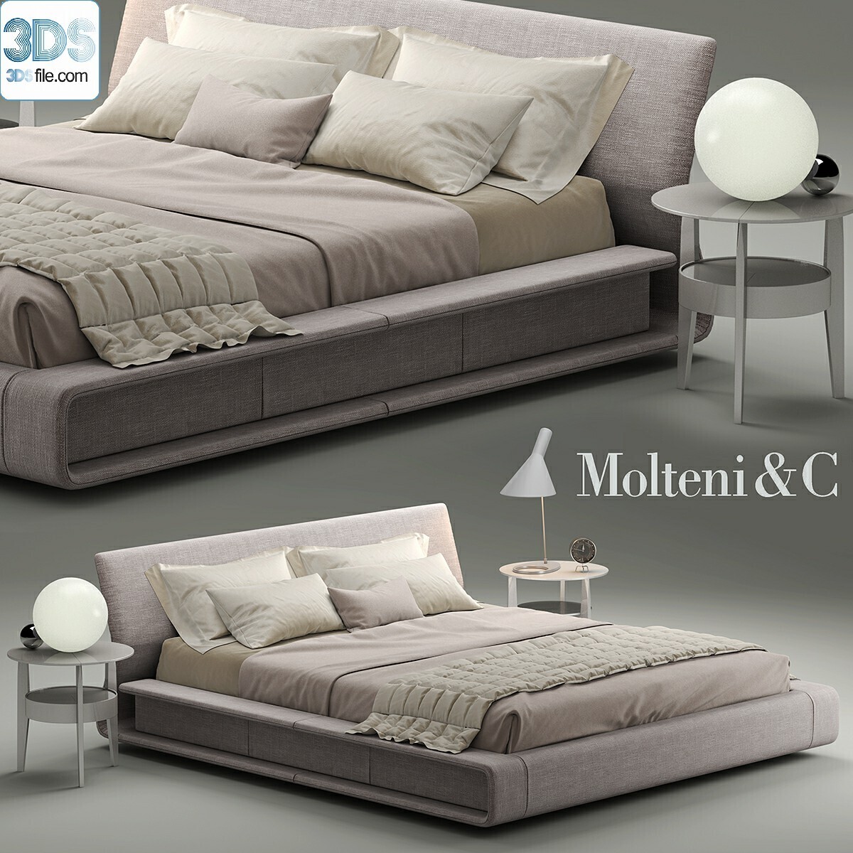 212 Bed 3d models Vol.16 - Vray