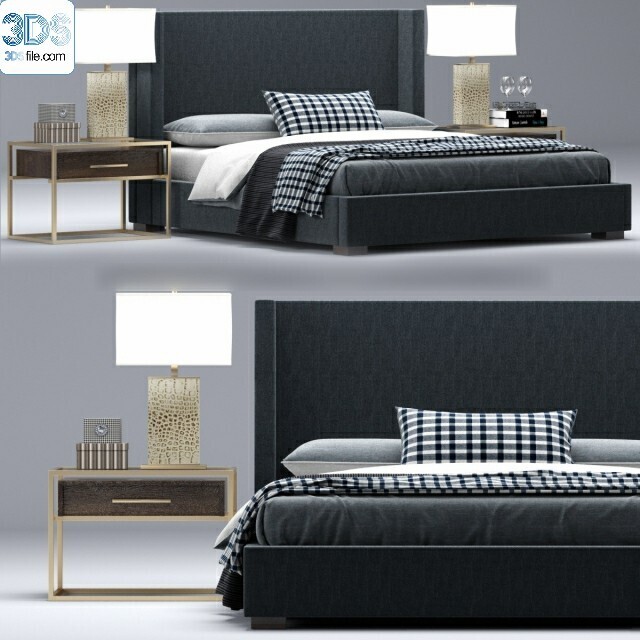 212 Bed 3d models Vol.16 - Vray
