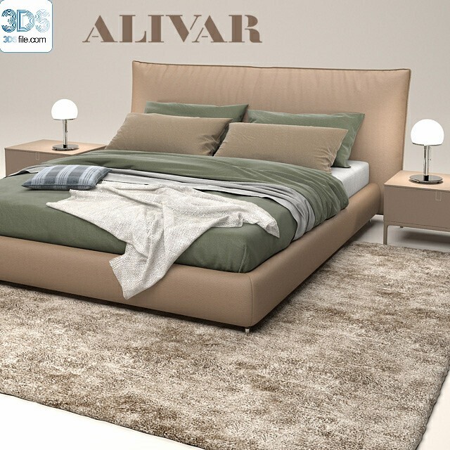 212 Bed 3d models Vol.16 - Vray