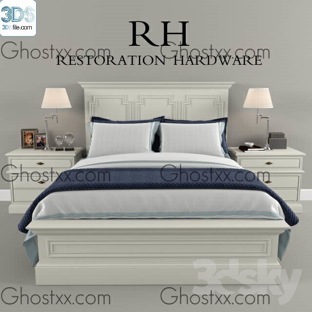 212 Bed 3d models Vol.16 - Vray