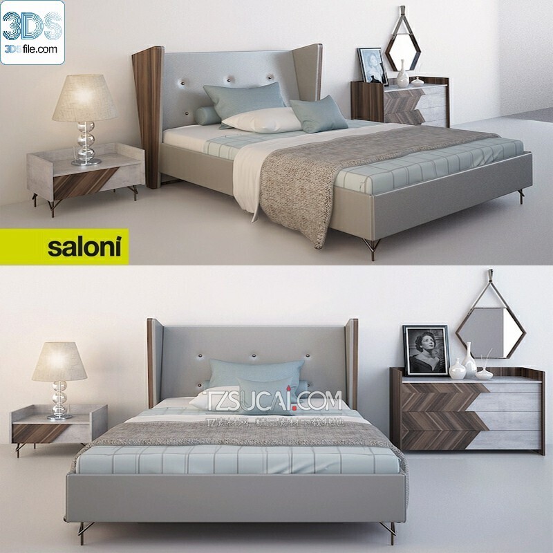 212 Bed 3d models Vol.16 - Vray