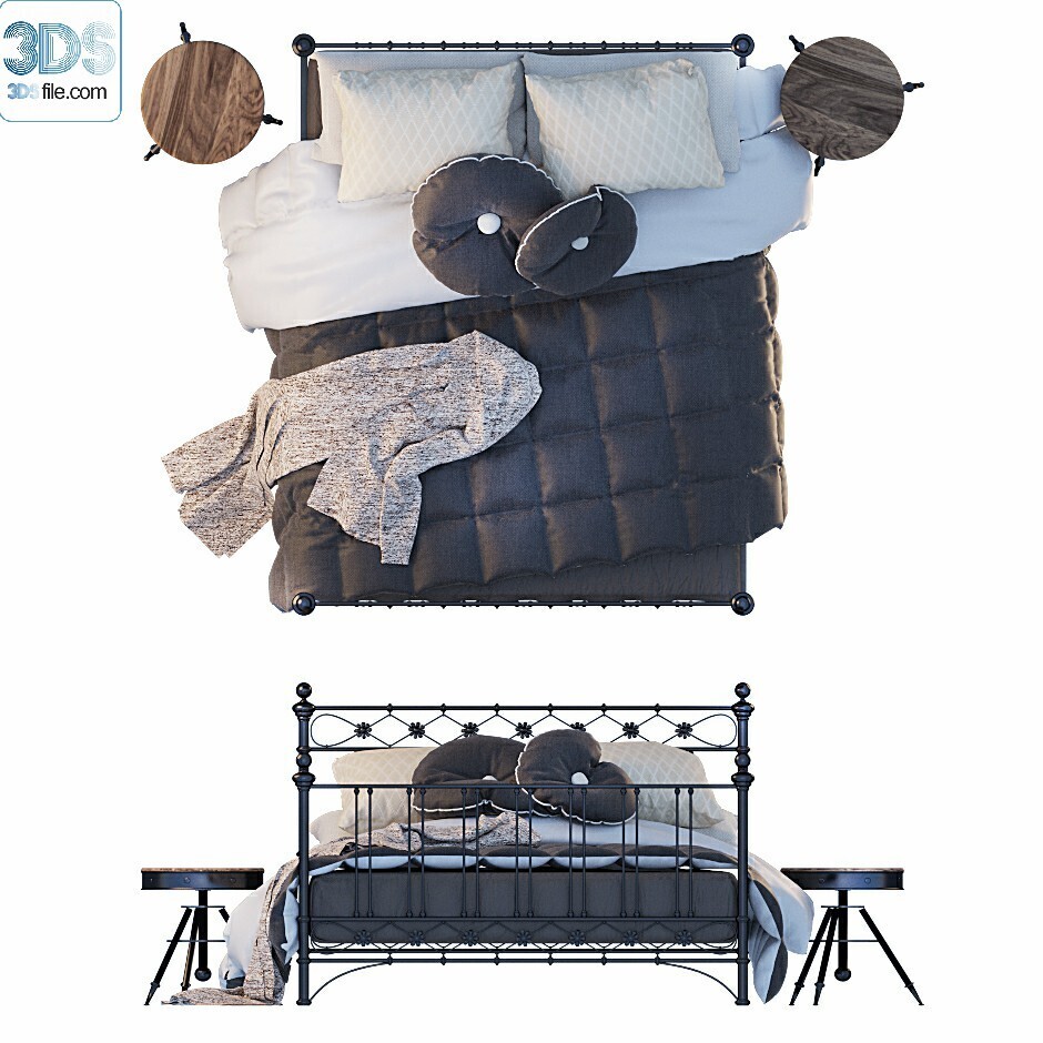 212 Bed 3d models Vol.16 - Vray