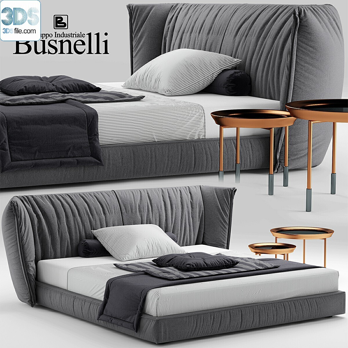 212 Bed 3d models Vol.16 - Vray