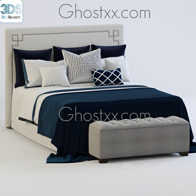 212 Bed 3d models Vol.16 - Vray