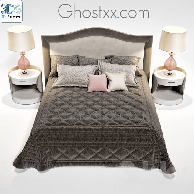 212 Bed 3d models Vol.16 - Vray