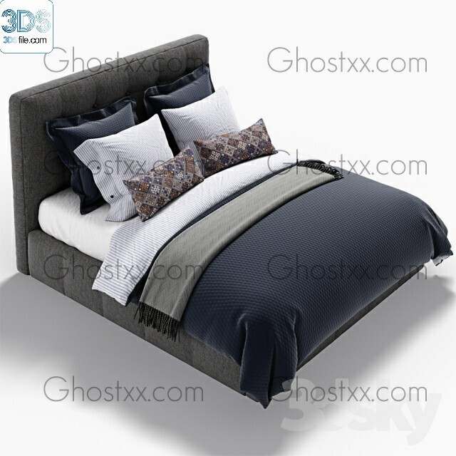 212 Bed 3d models Vol.16 - Vray