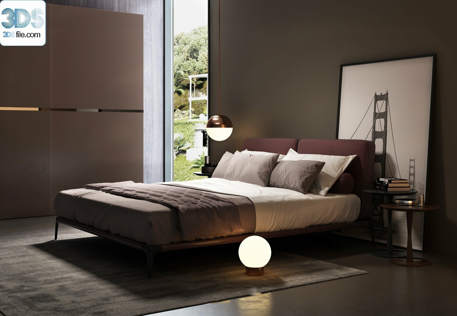 212 Bed 3d models Vol.16 - Vray