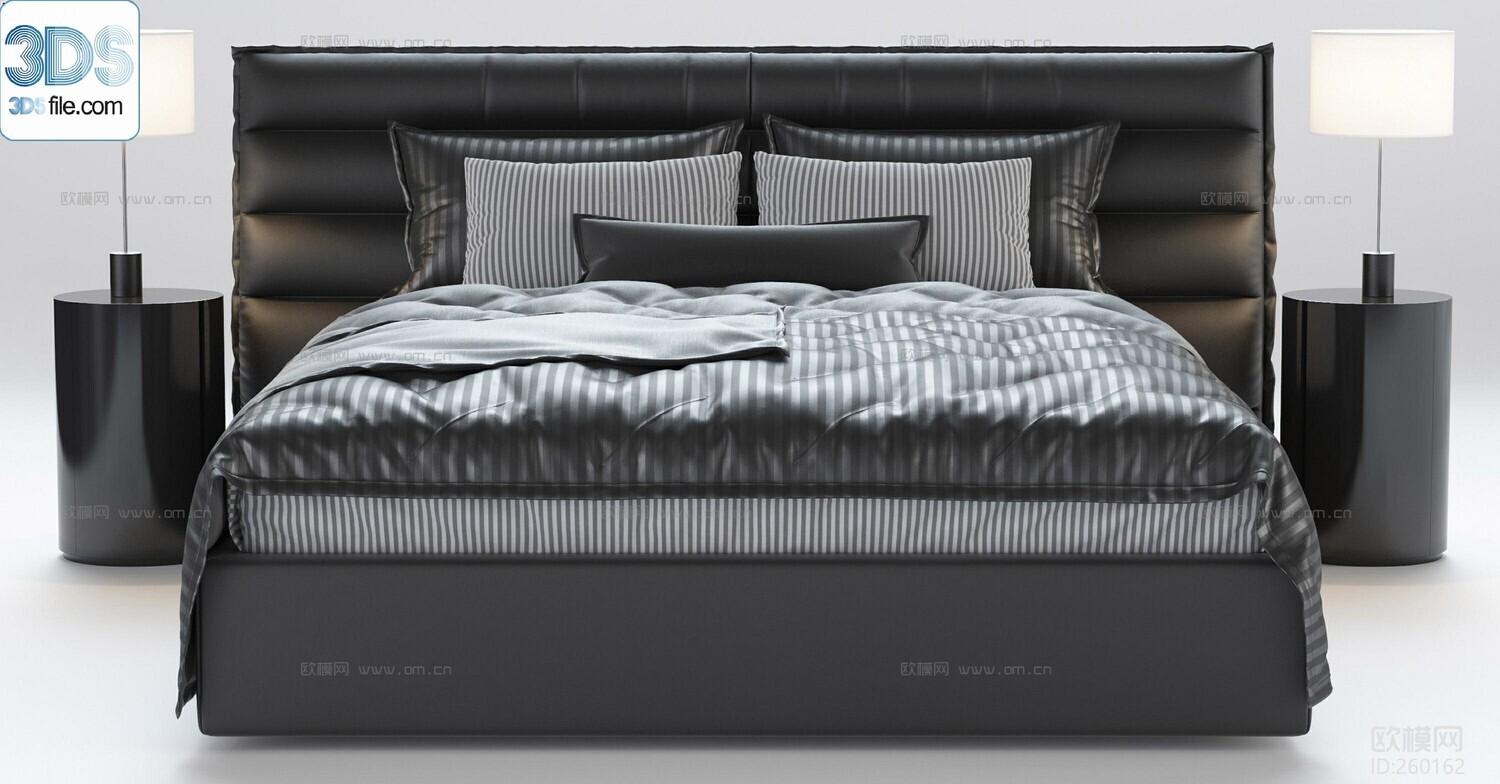 212 Bed 3d models Vol.16 - Vray