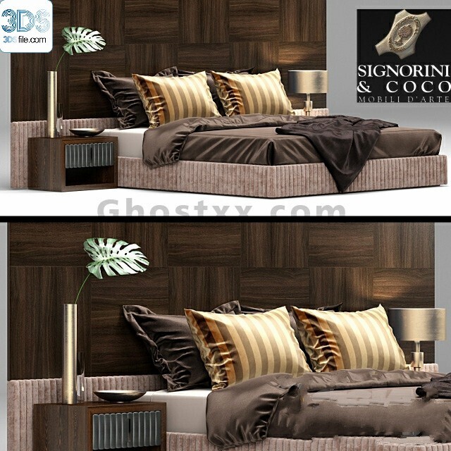 212 Bed 3d models Vol.16 - Vray