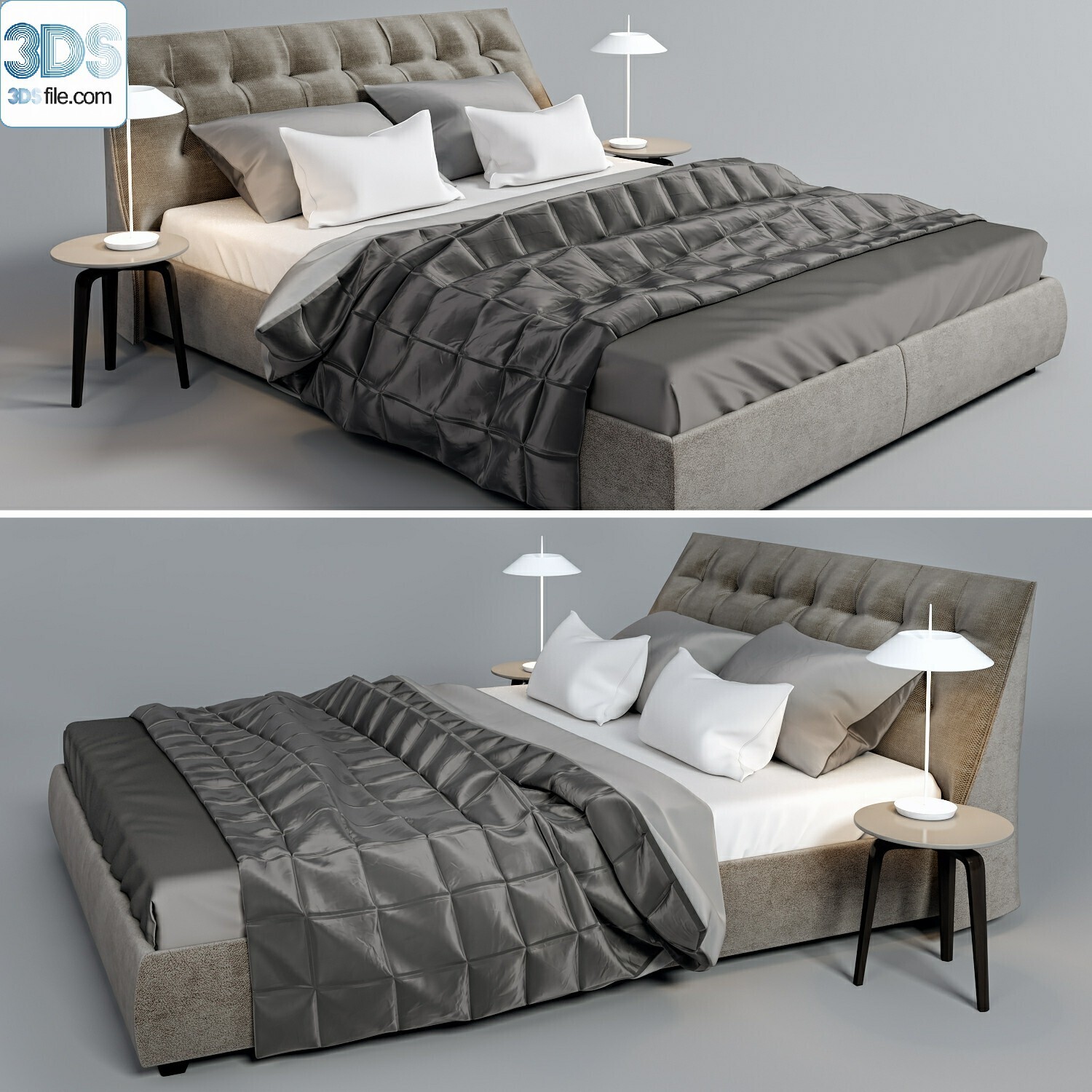 212 Bed 3d models Vol.16 - Vray