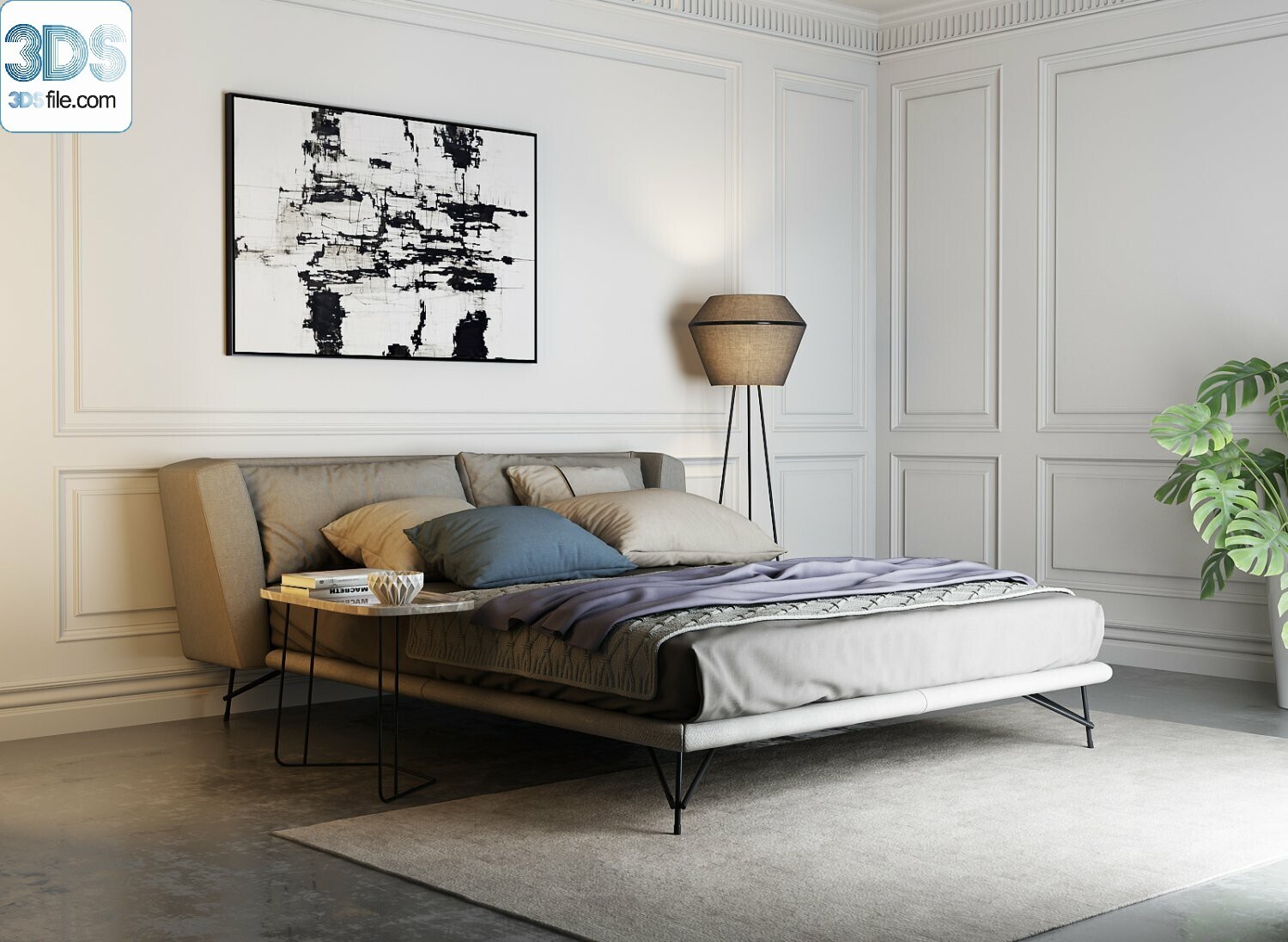 212 Bed 3d models Vol.16 - Vray