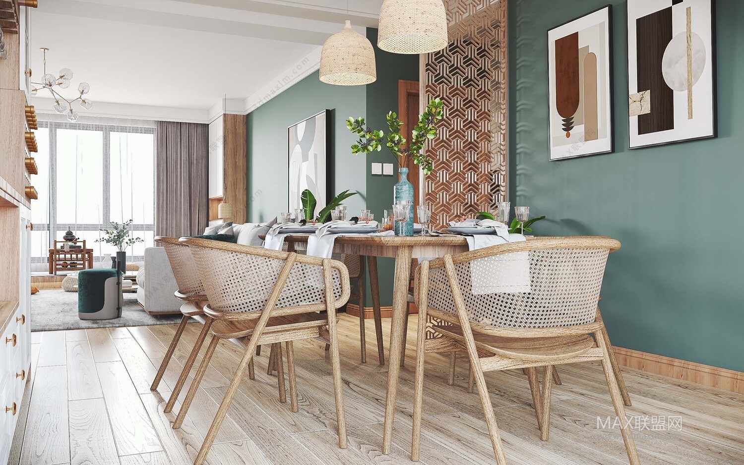 21 Living Room 3d Models Vol.23-Vray