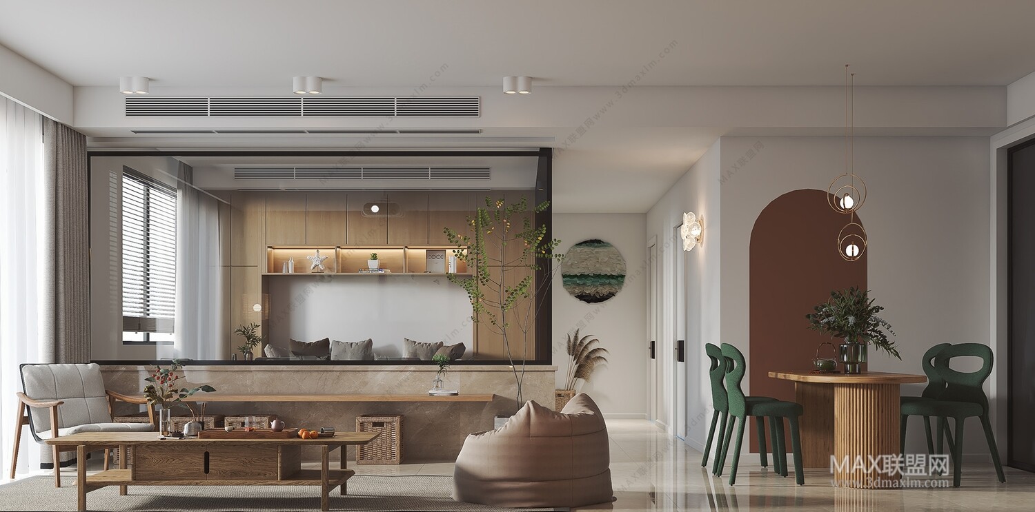 21 Living Room 3d Models Vol.23-Vray
