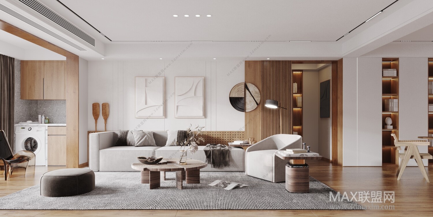 21 Living Room 3d Models Vol.23-Vray