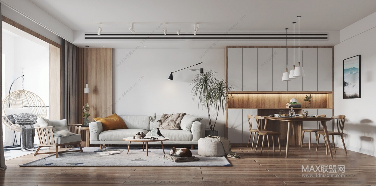 21 Living Room 3d Models Vol.23-Vray