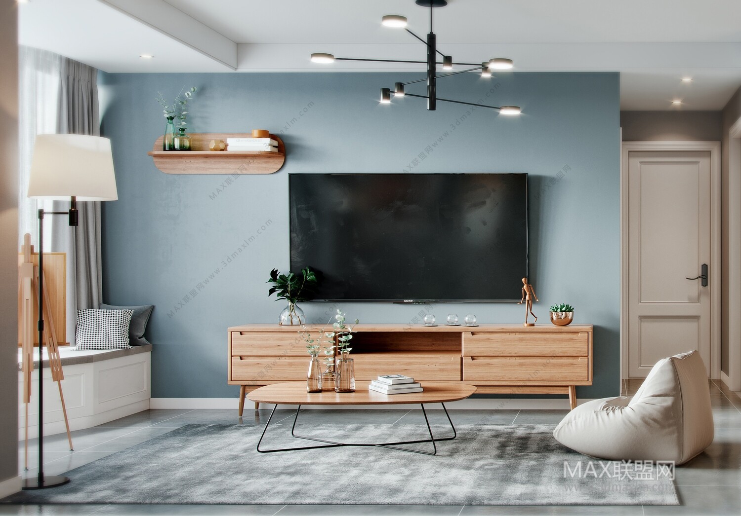 21 Living Room 3d Models Vol.23-Vray