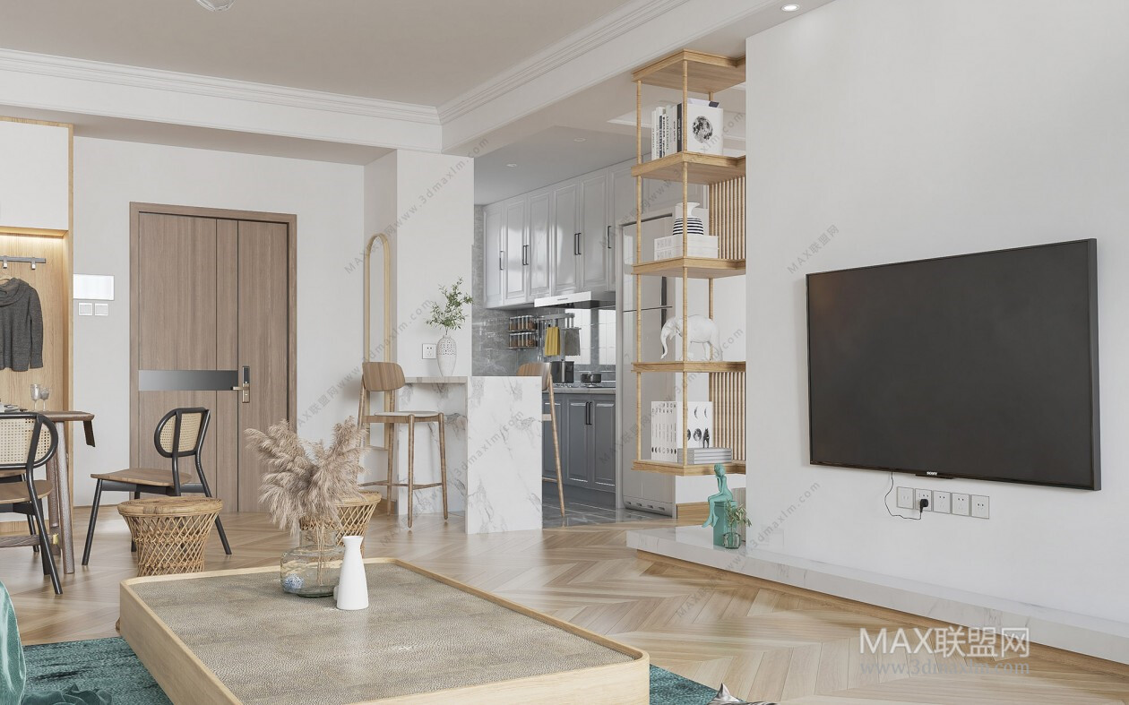 21 Living Room 3d Models Vol.23-Vray