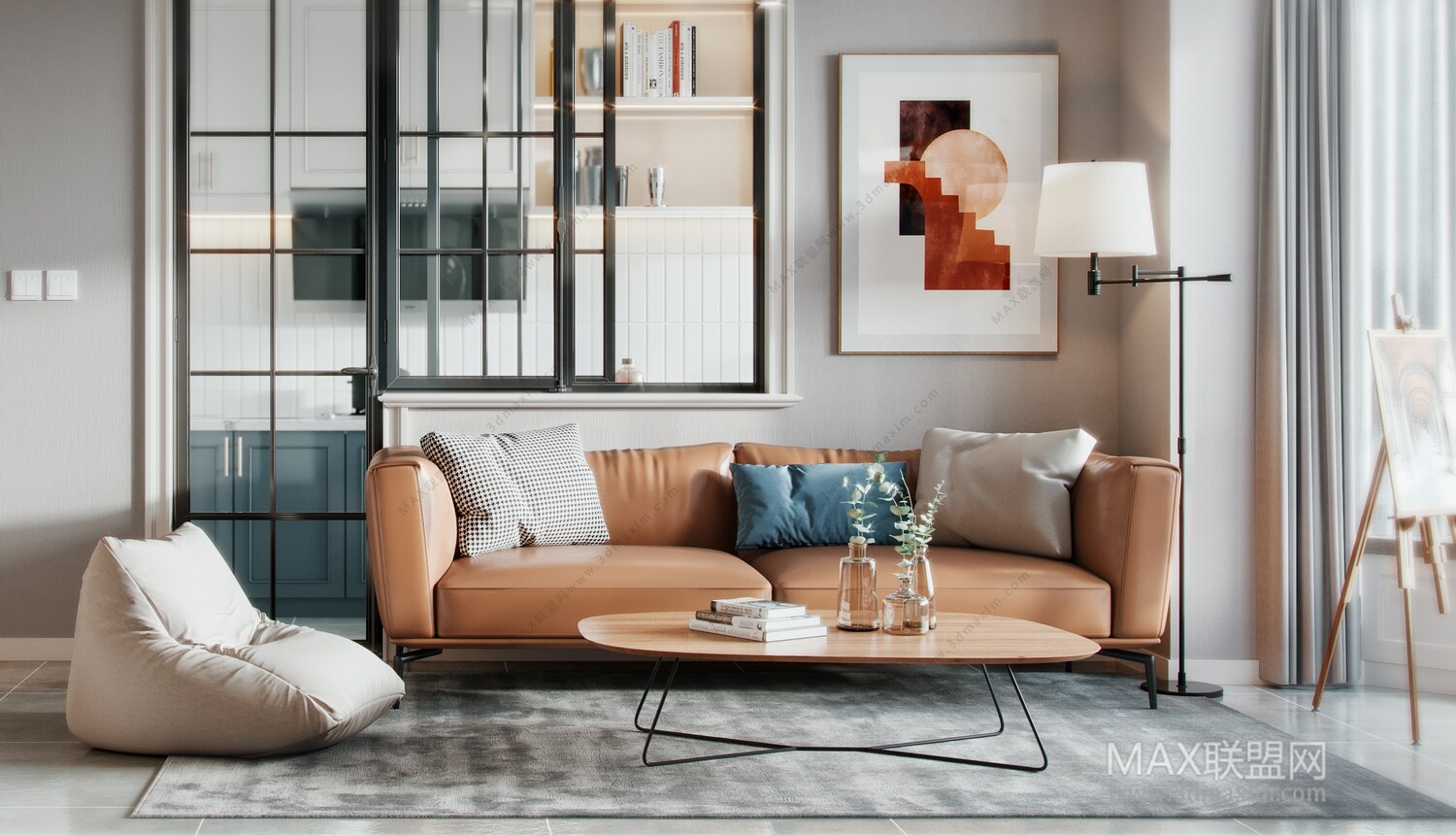 21 Living Room 3d Models Vol.23-Vray