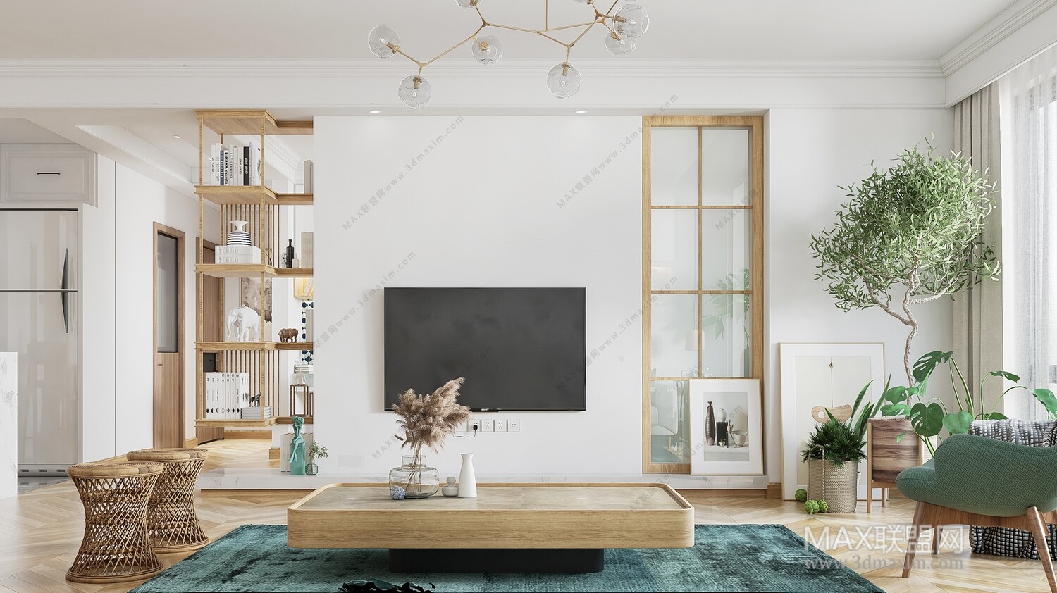 21 Living Room 3d Models Vol.23-Vray