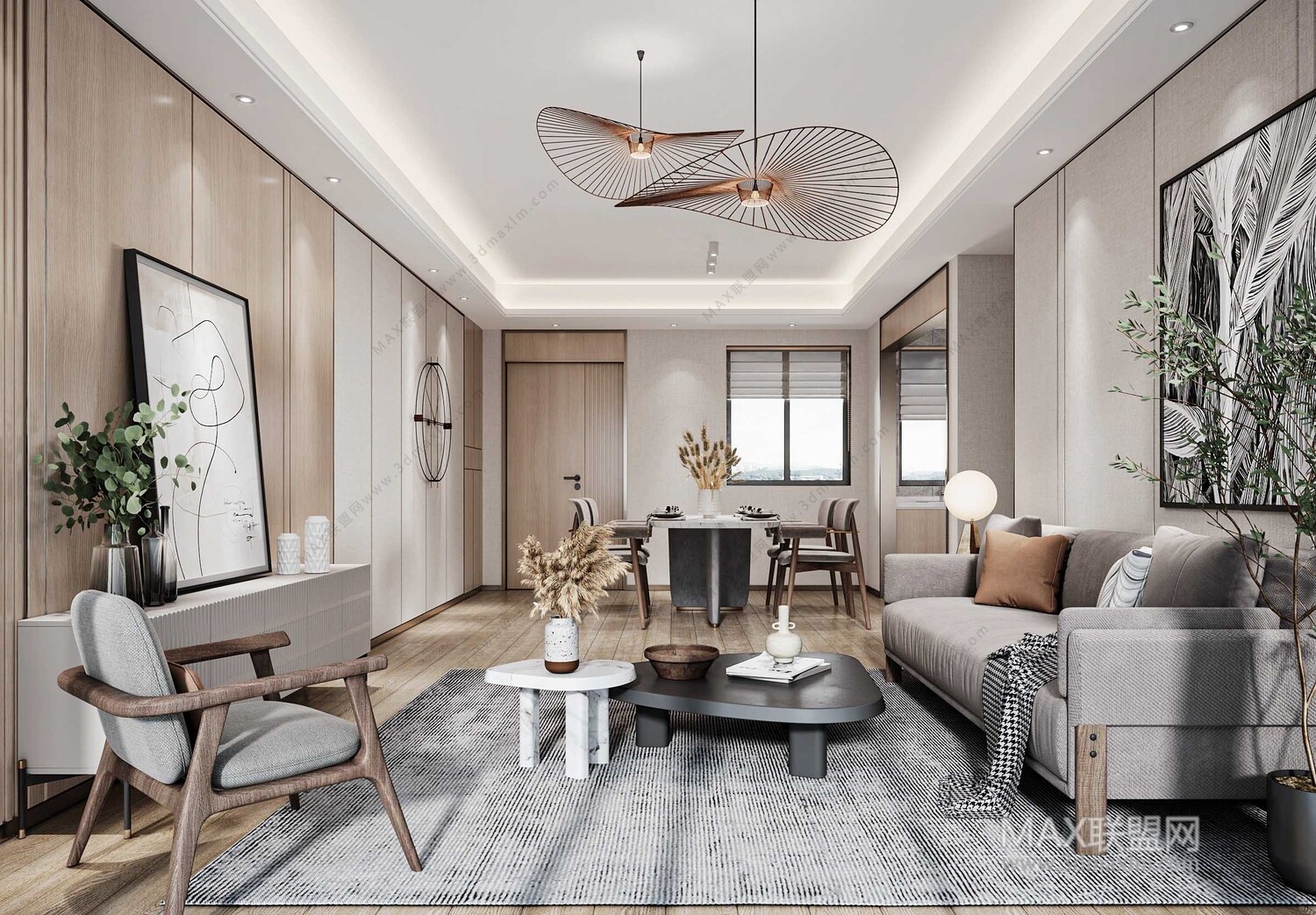 21 Living Room 3d Models Vol.23-Vray