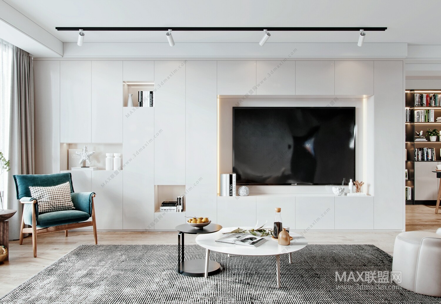21 Living Room 3d Models Vol.23-Vray