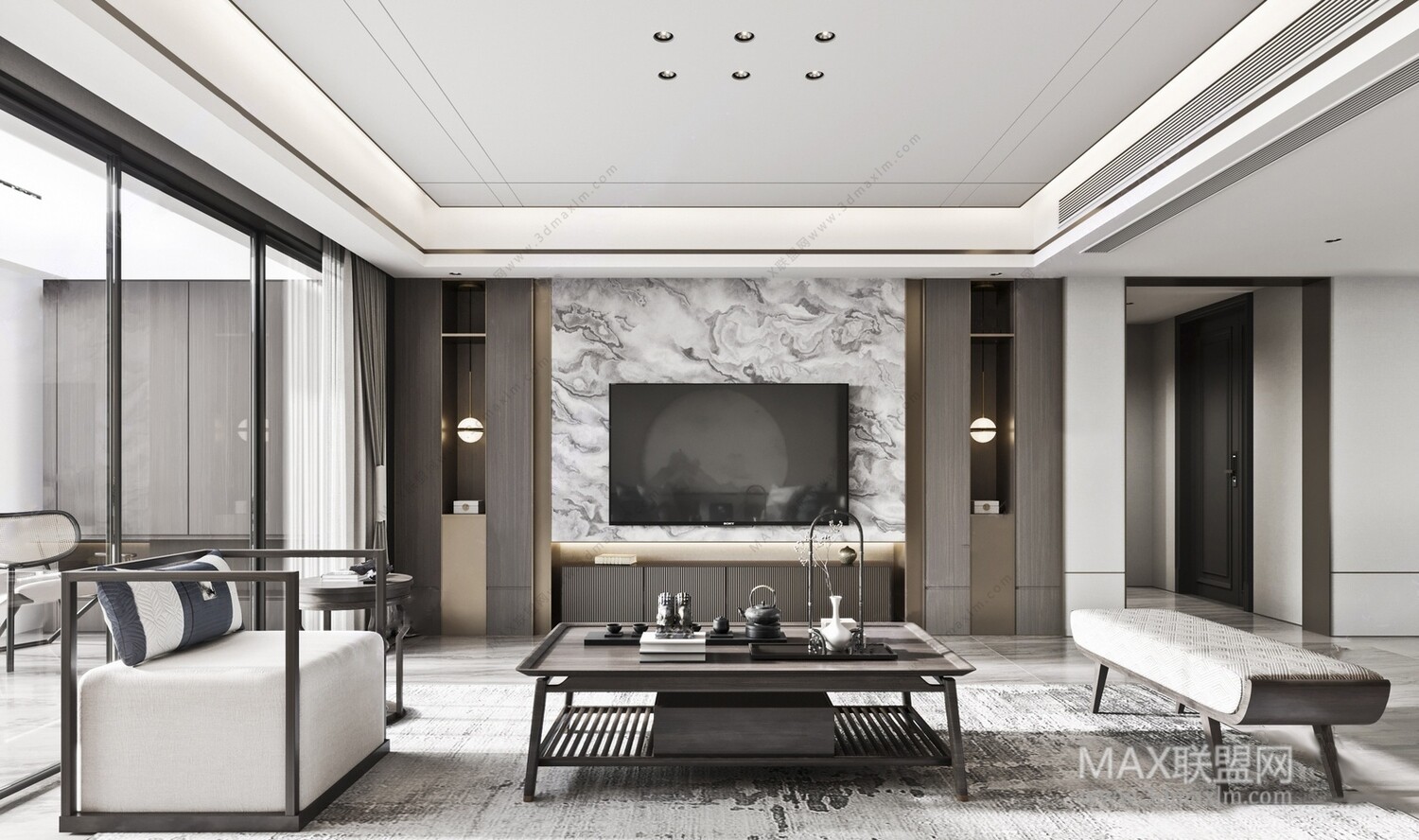 21 Living Room 3d Models Vol.23-Vray