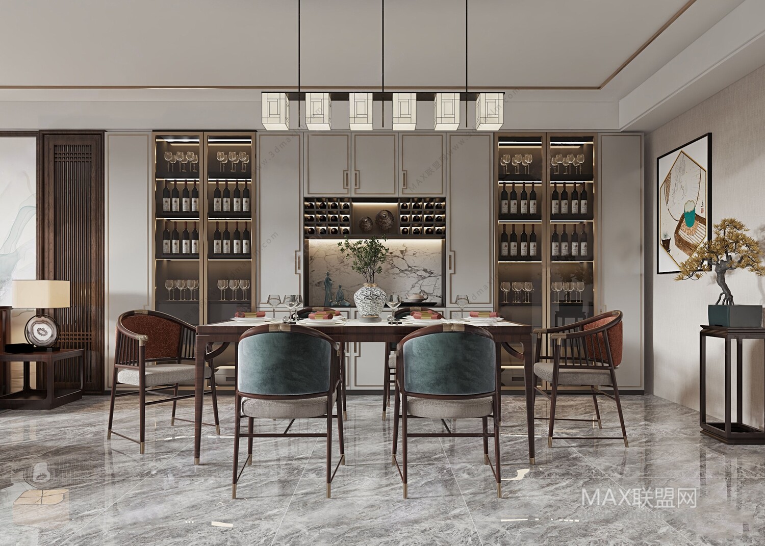 21 Living Room 3d Models Vol.23-Vray