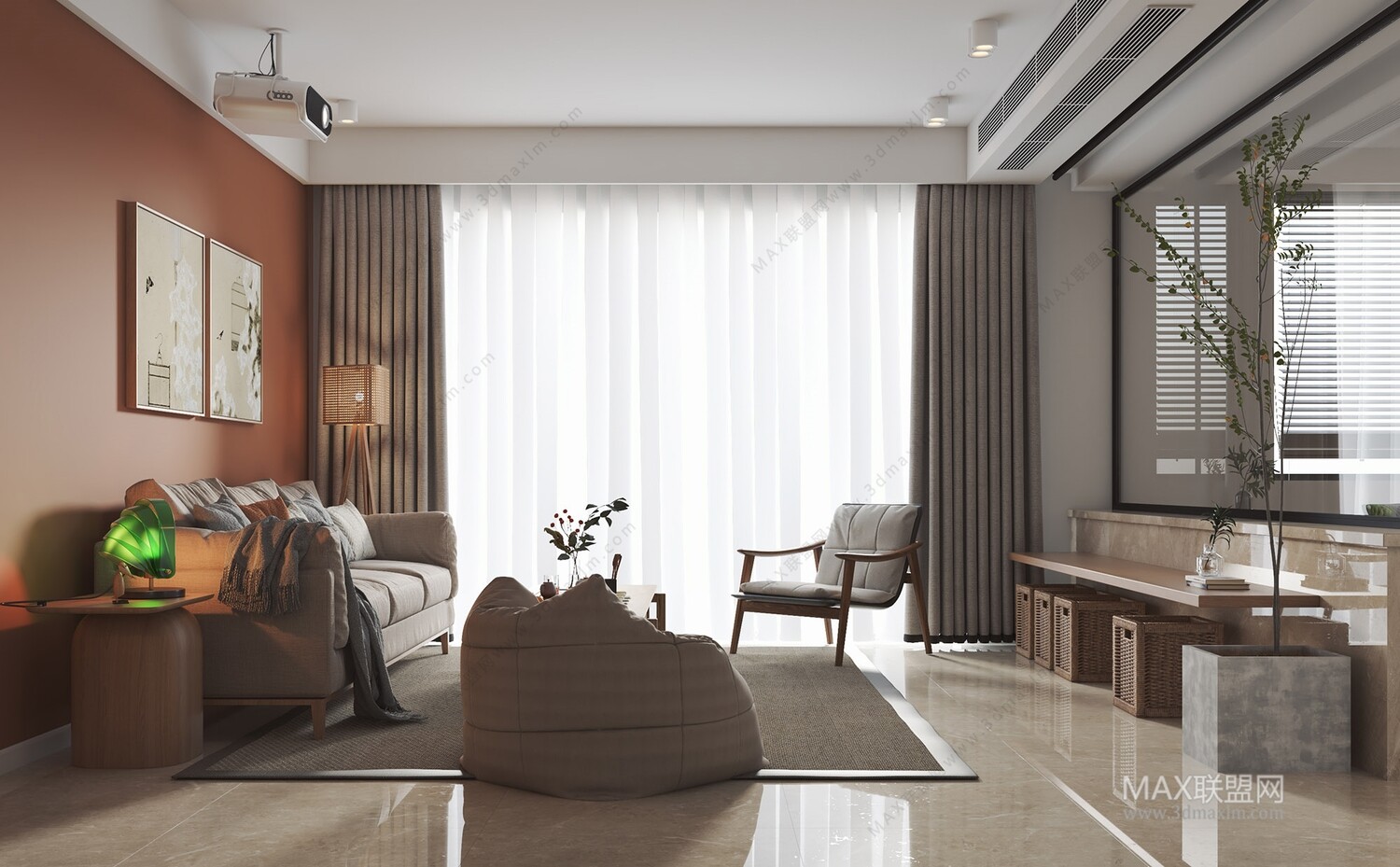 21 Living Room 3d Models Vol.23-Vray