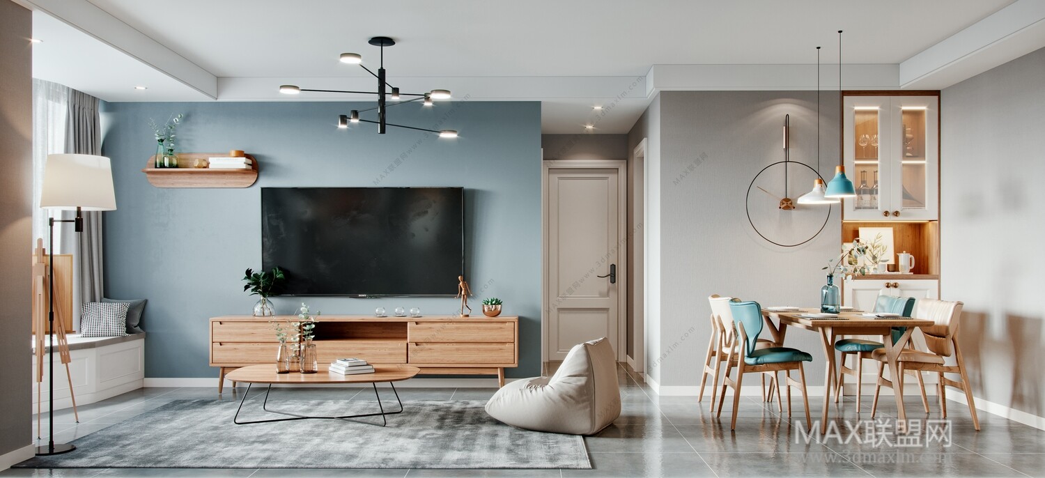 21 Living Room 3d Models Vol.23-Vray
