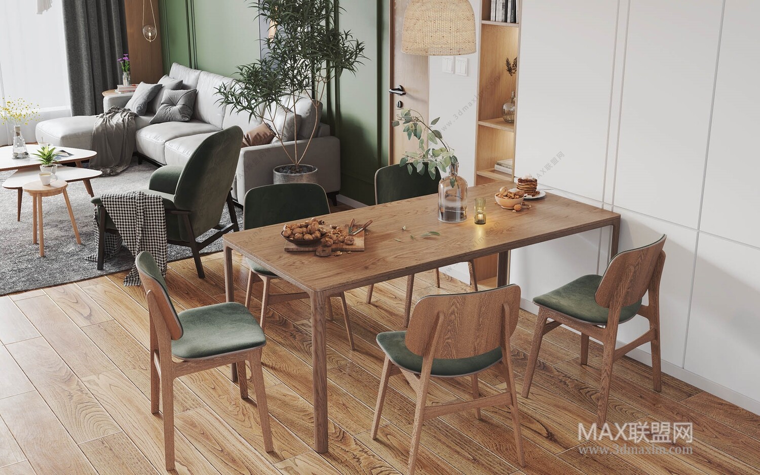 21 Living Room 3d Models Vol.23-Vray