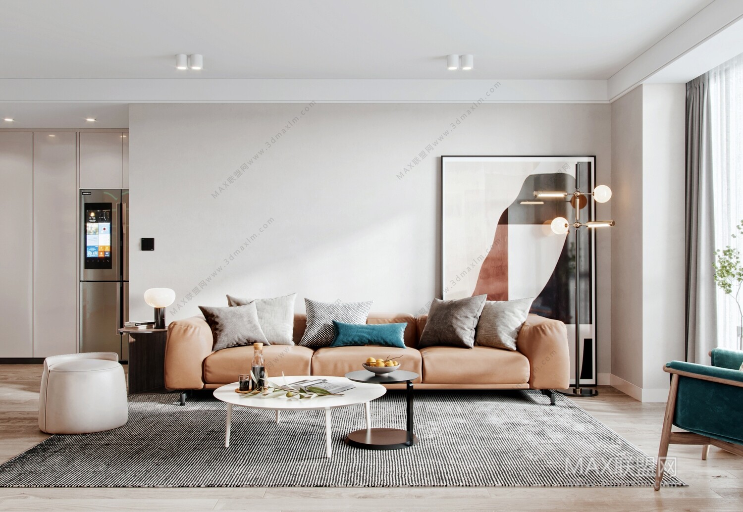 21 Living Room 3d Models Vol.23-Vray