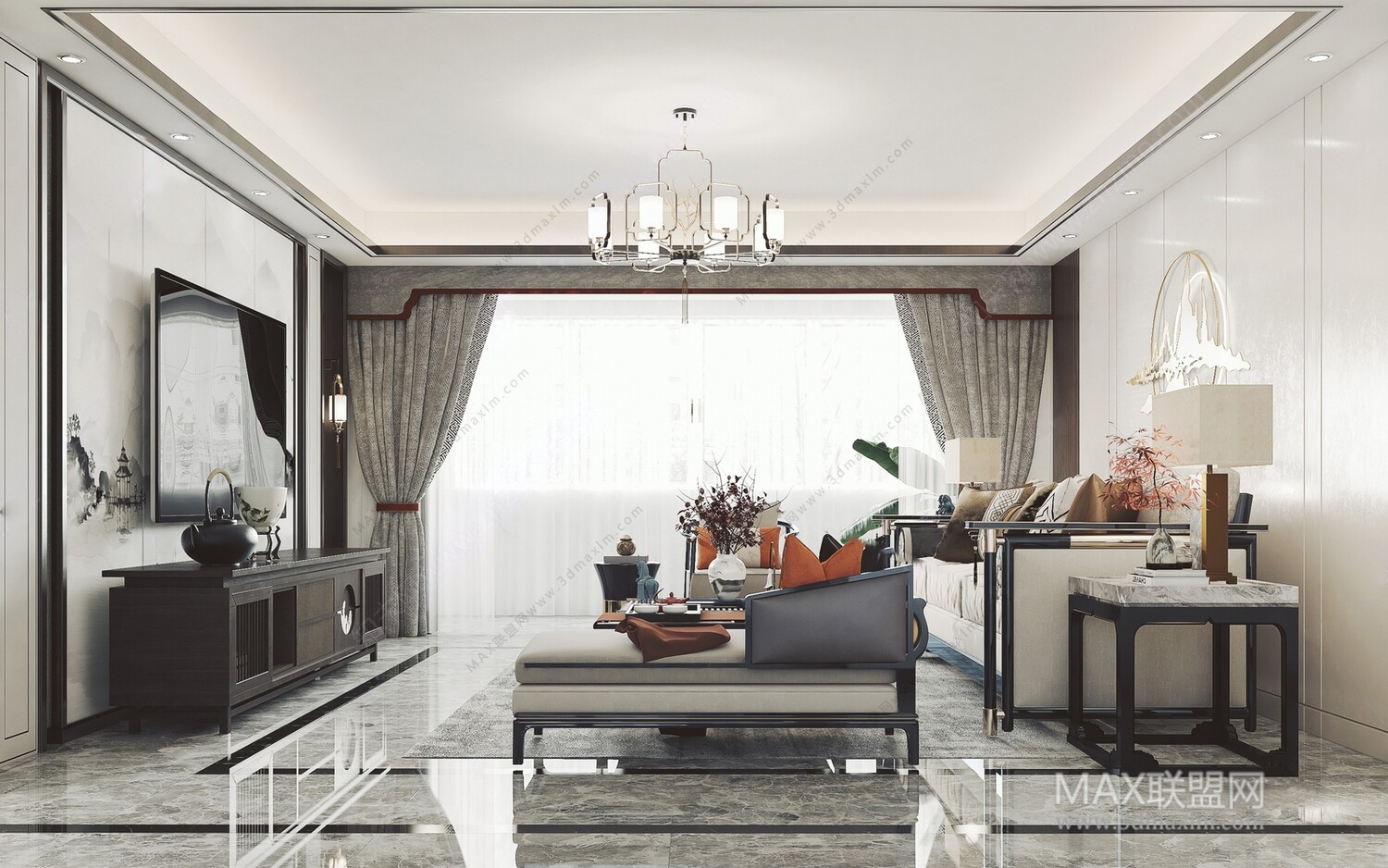 21 Living Room 3d Models Vol.23-Vray