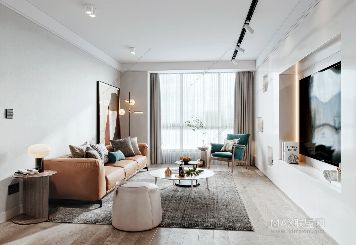 21 Living Room 3d Models Vol.23-Vray