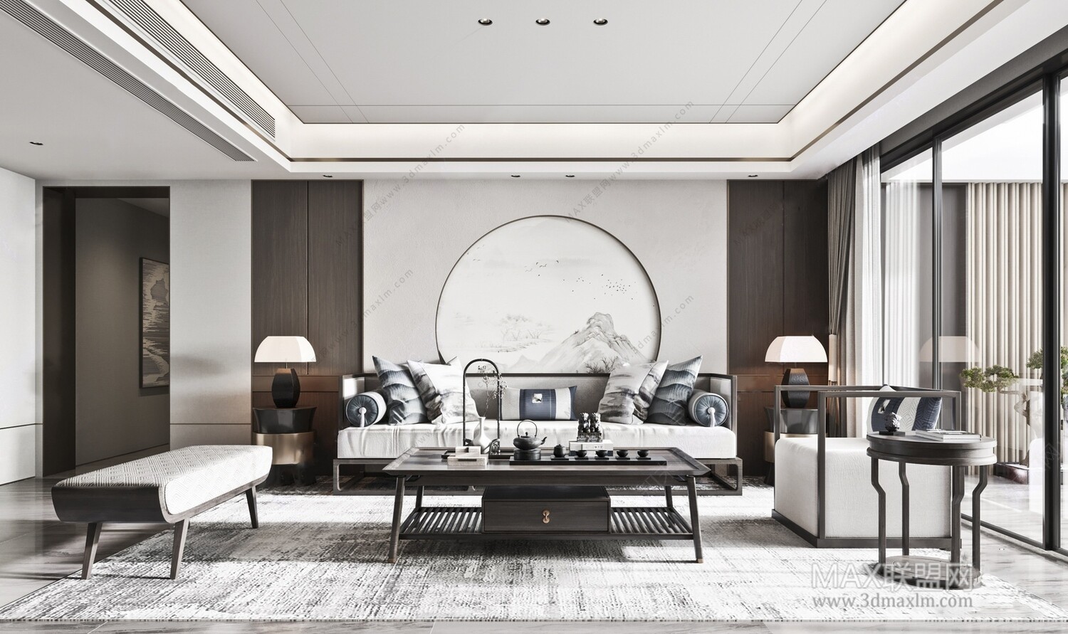 21 Living Room 3d Models Vol.23-Vray