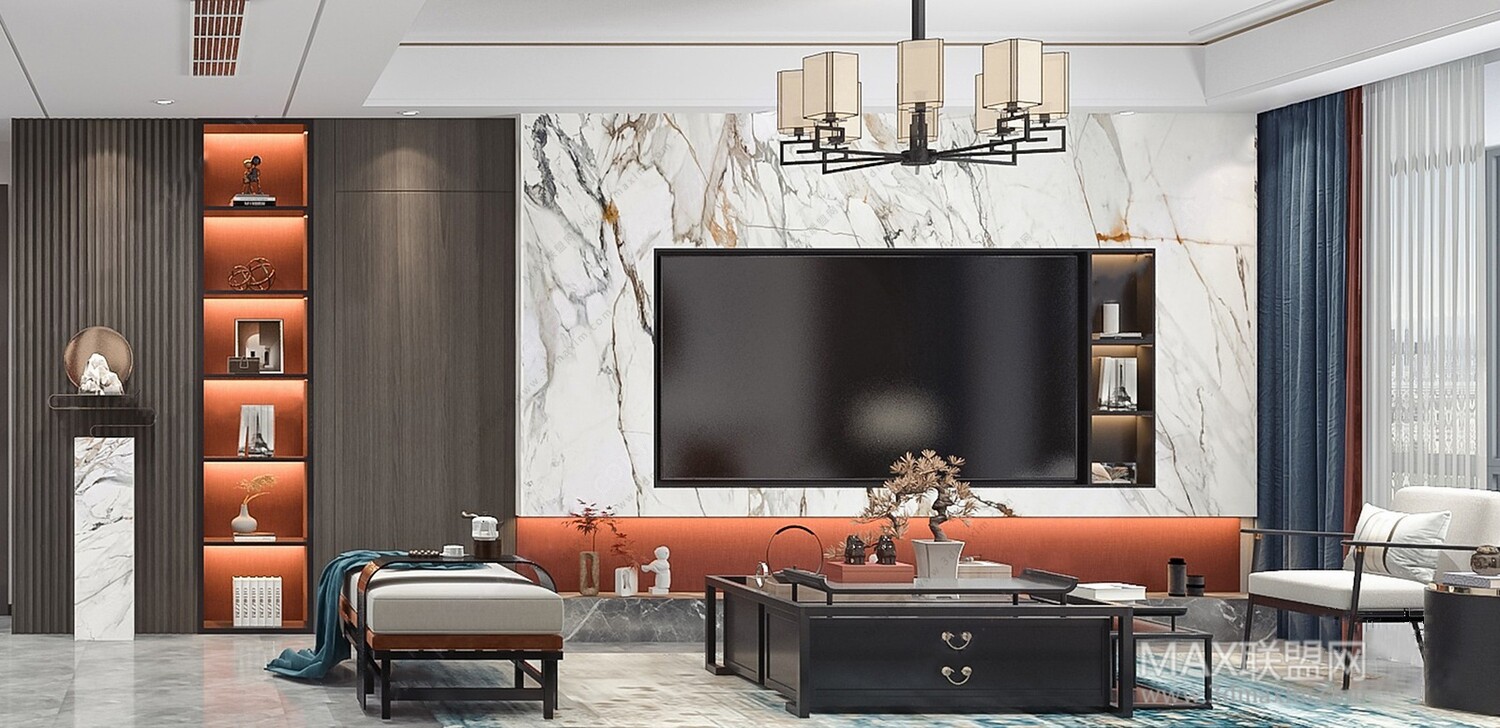 21 Living Room 3d Models Vol.23-Vray