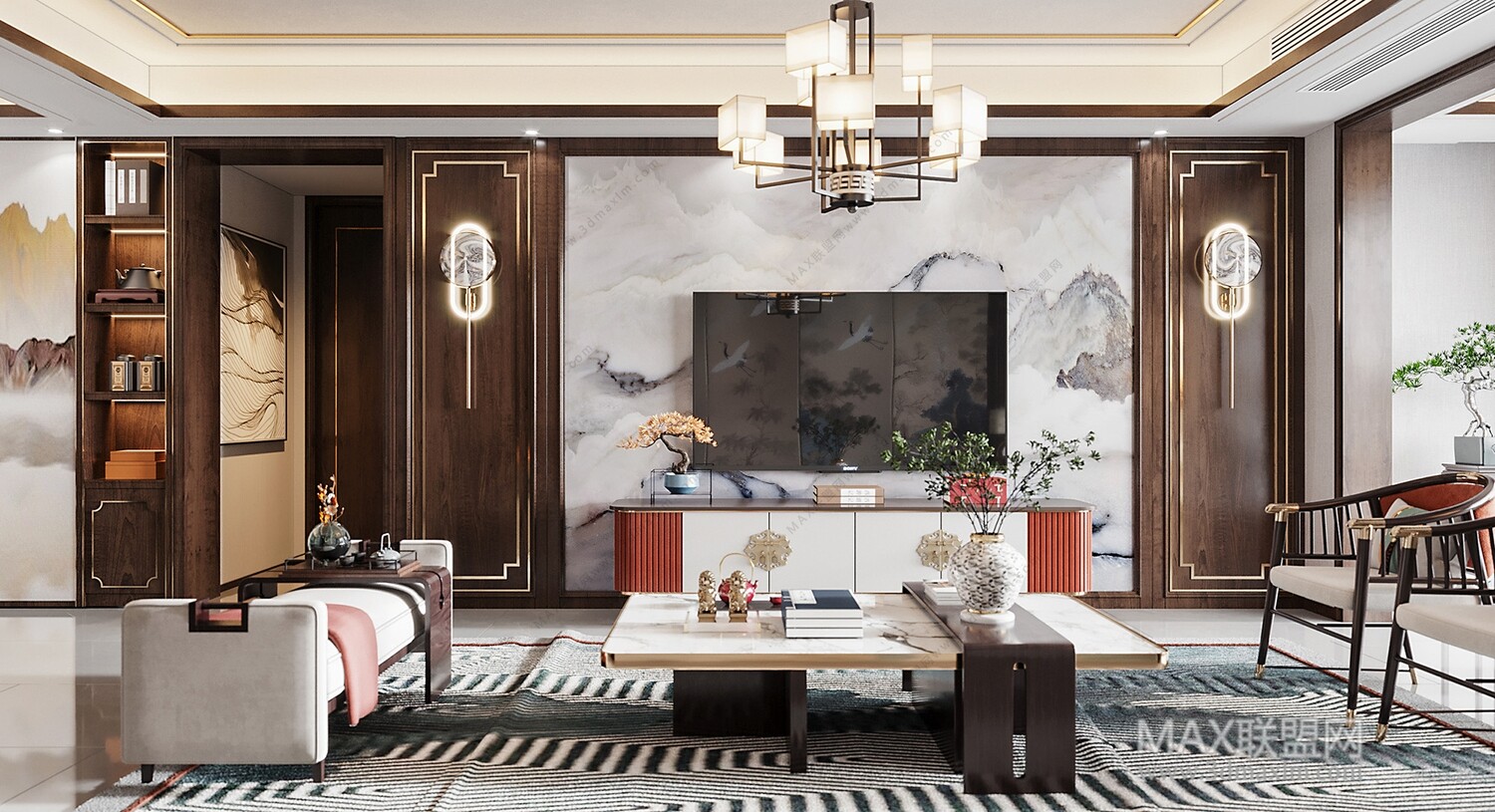 21 Living Room 3d Models Vol.23-Vray