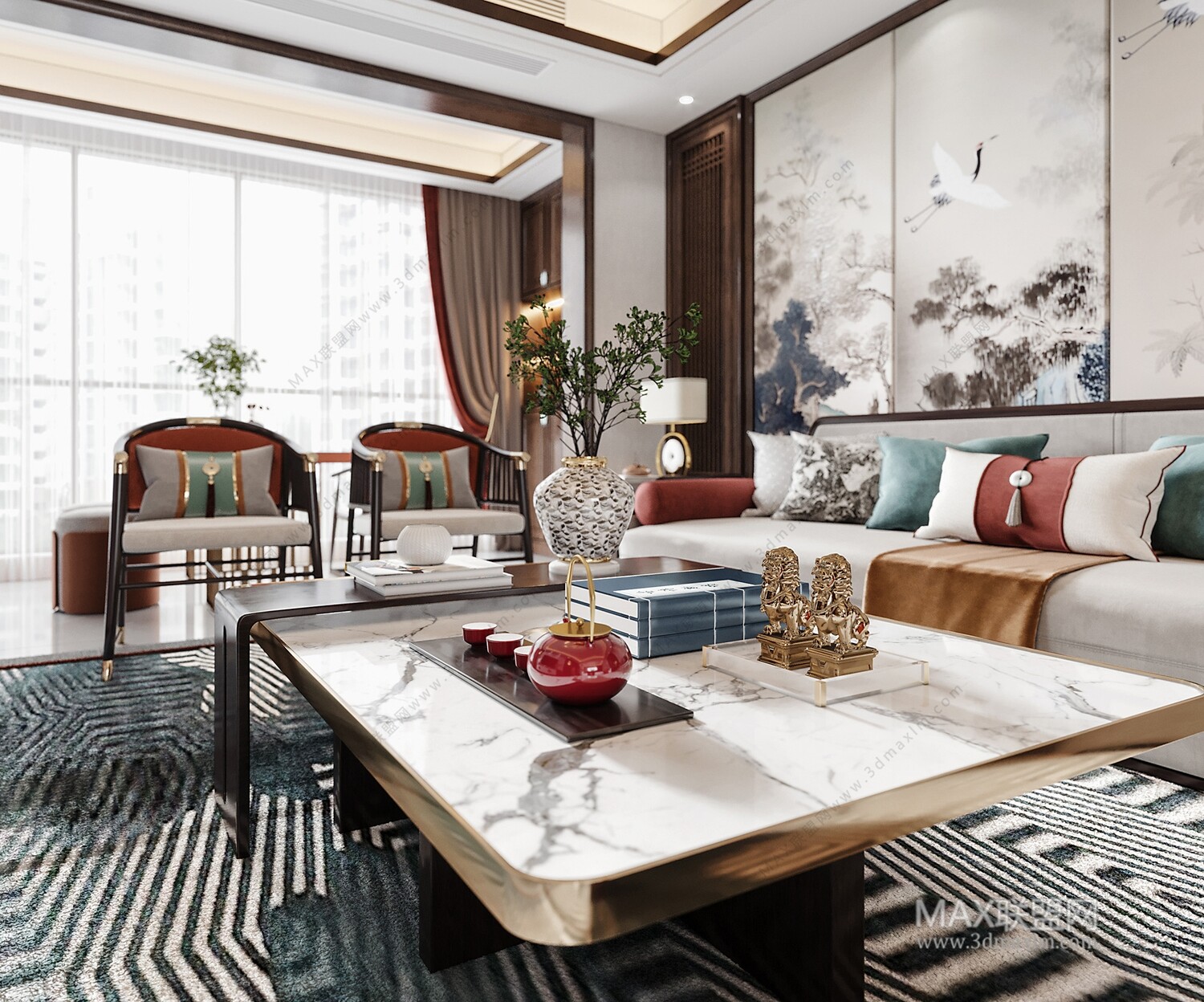 21 Living Room 3d Models Vol.23-Vray