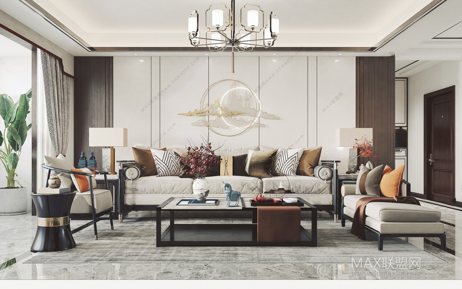21 Living Room 3d Models Vol.23-Vray