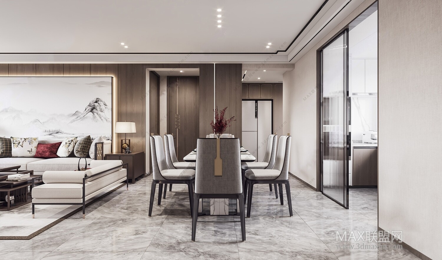 21 Living Room 3d Models Vol.23-Vray