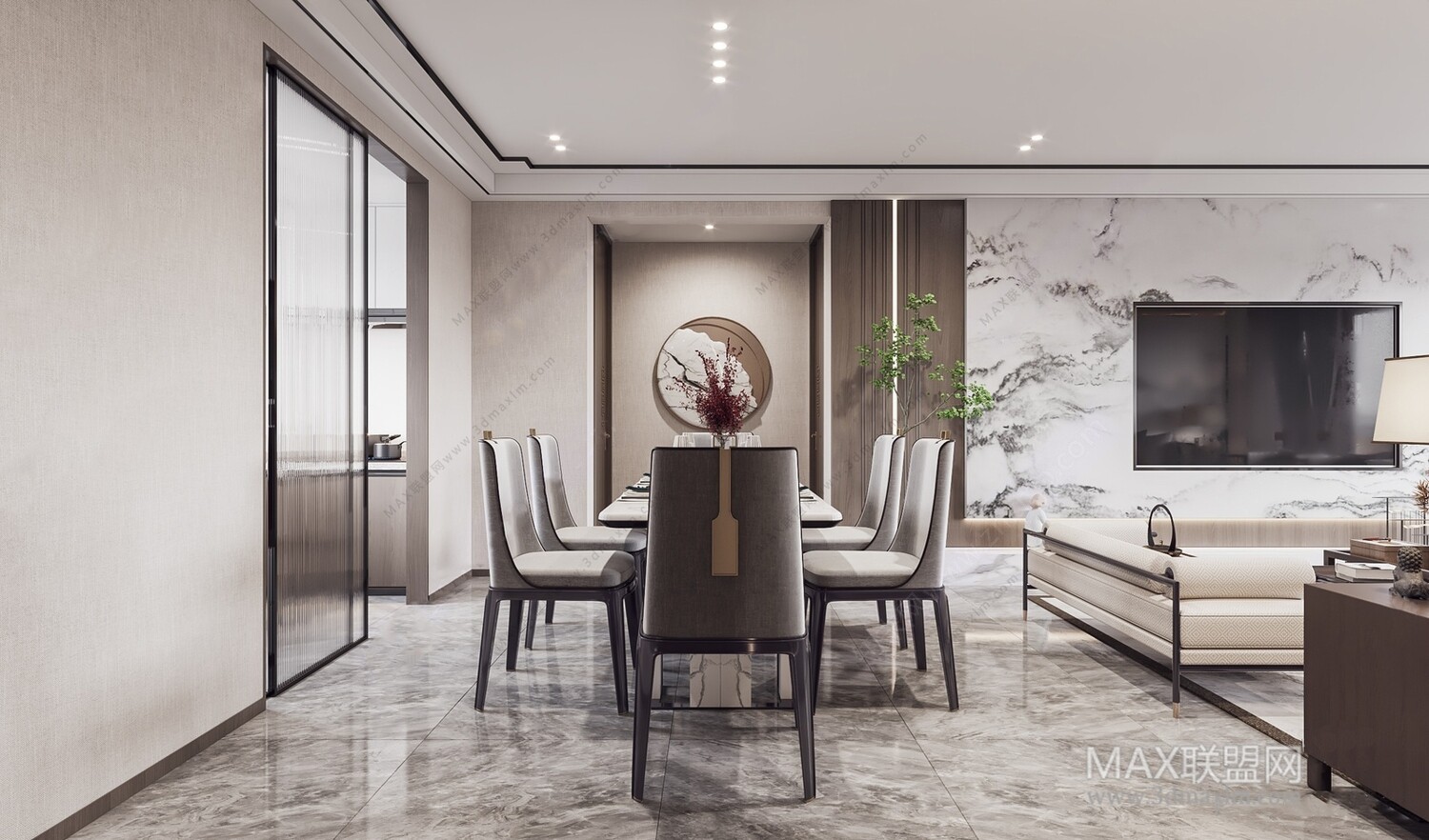 21 Living Room 3d Models Vol.23-Vray