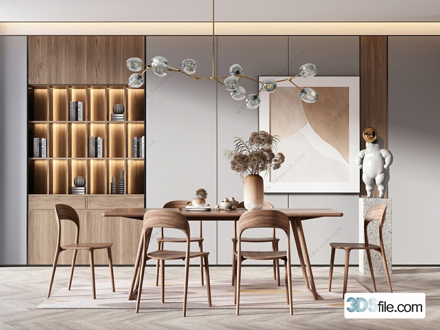 16 Dining Room 3d Models Vol.10