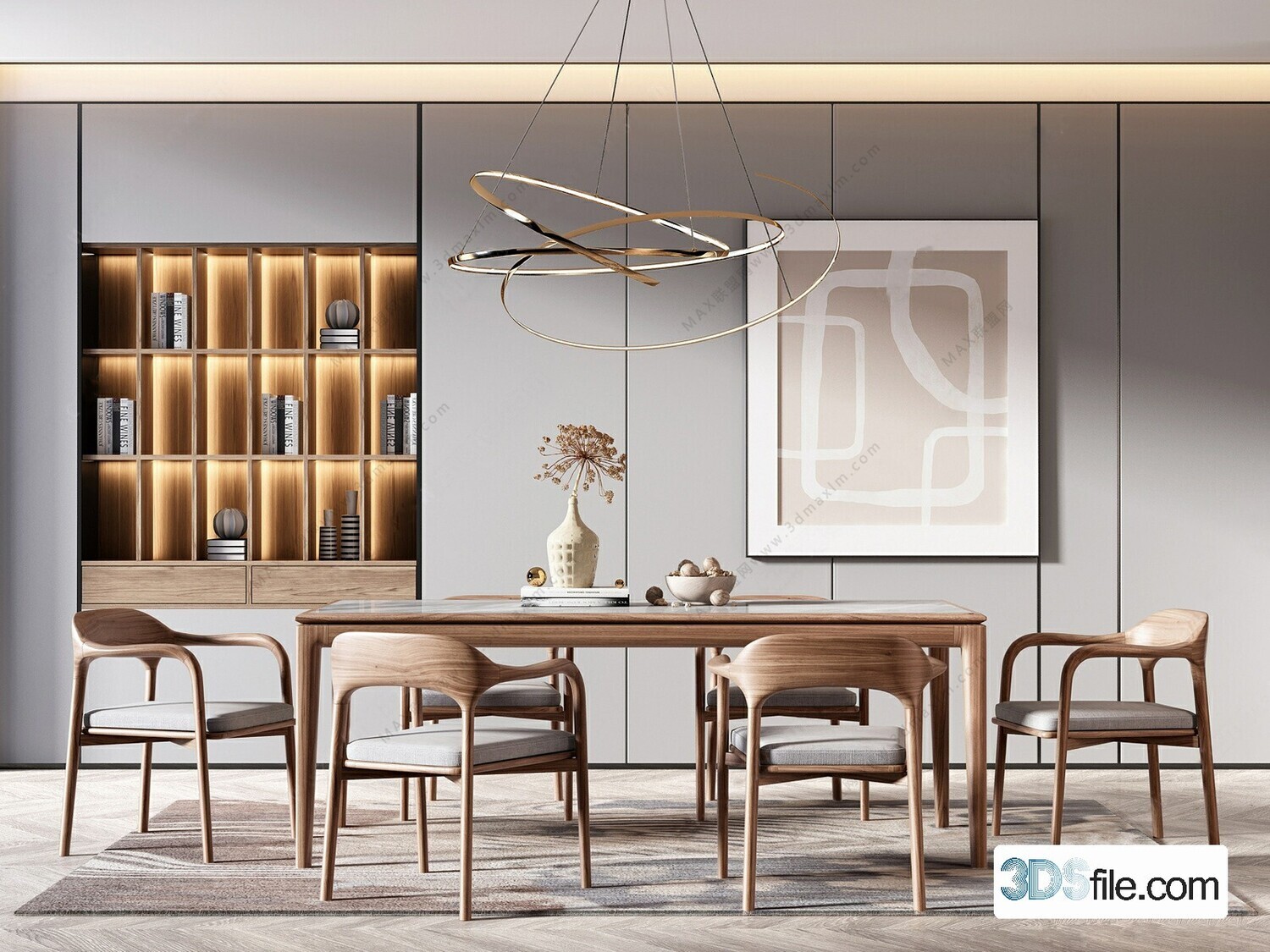 16 Dining Room 3d Models Vol.10