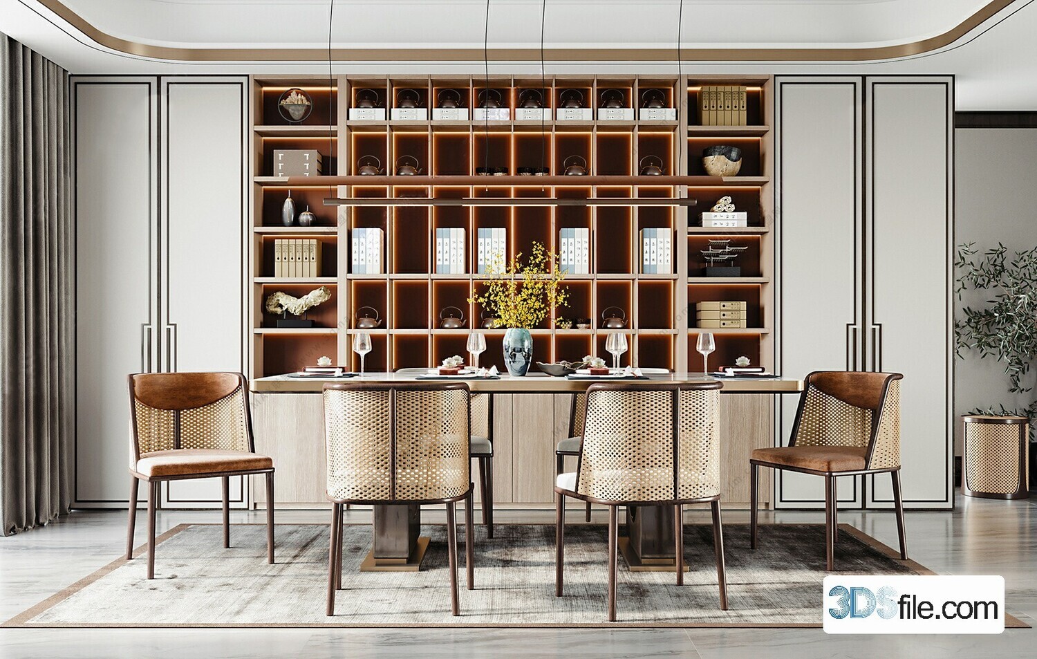 16 Dining Room 3d Models Vol.10
