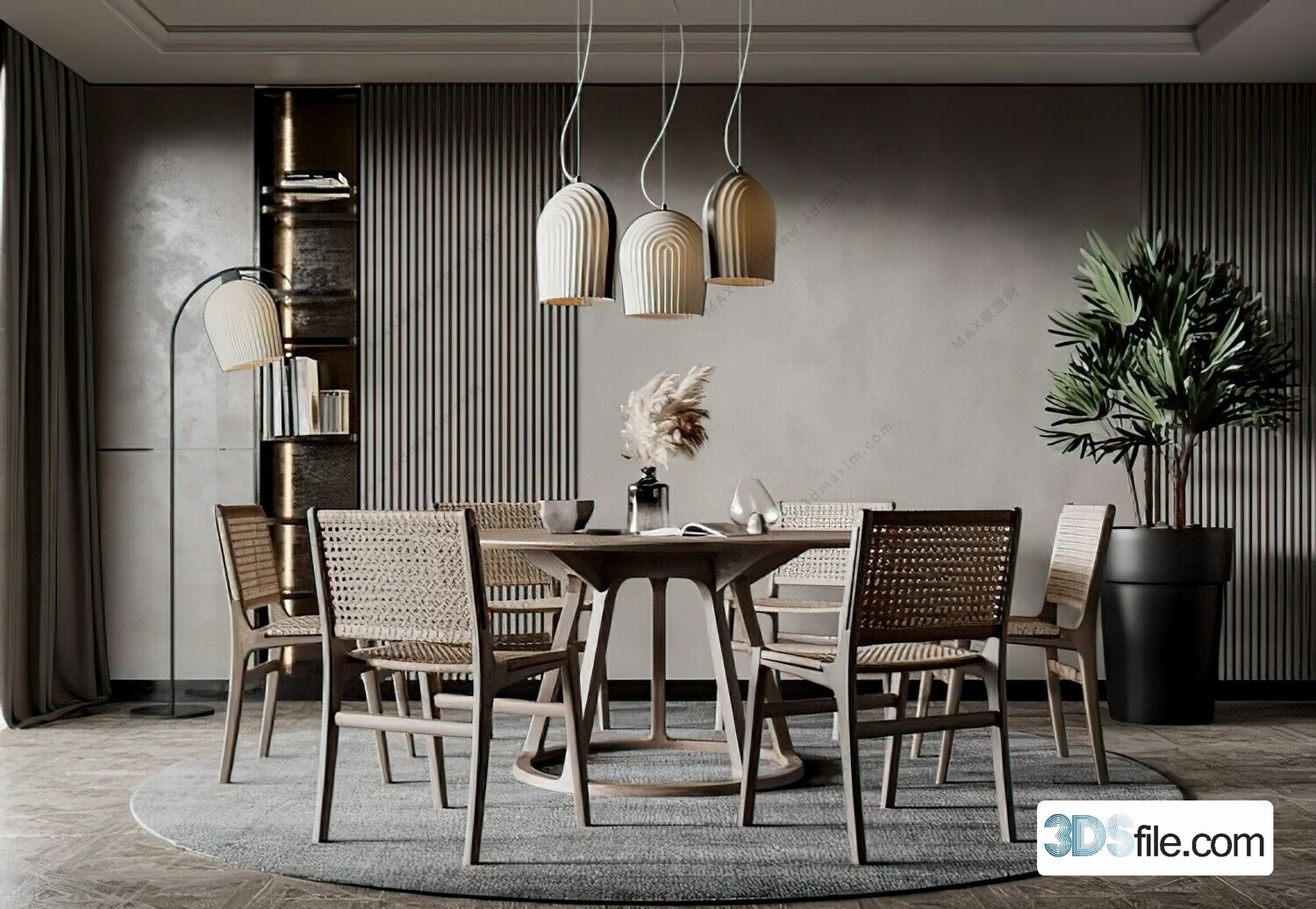 16 Dining Room 3d Models Vol.10