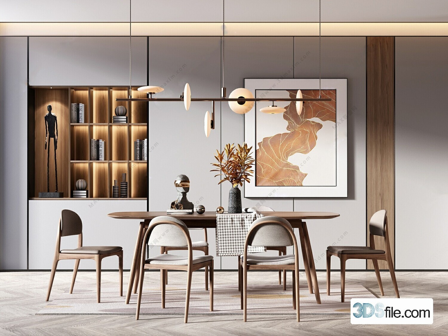 16 Dining Room 3d Models Vol.10