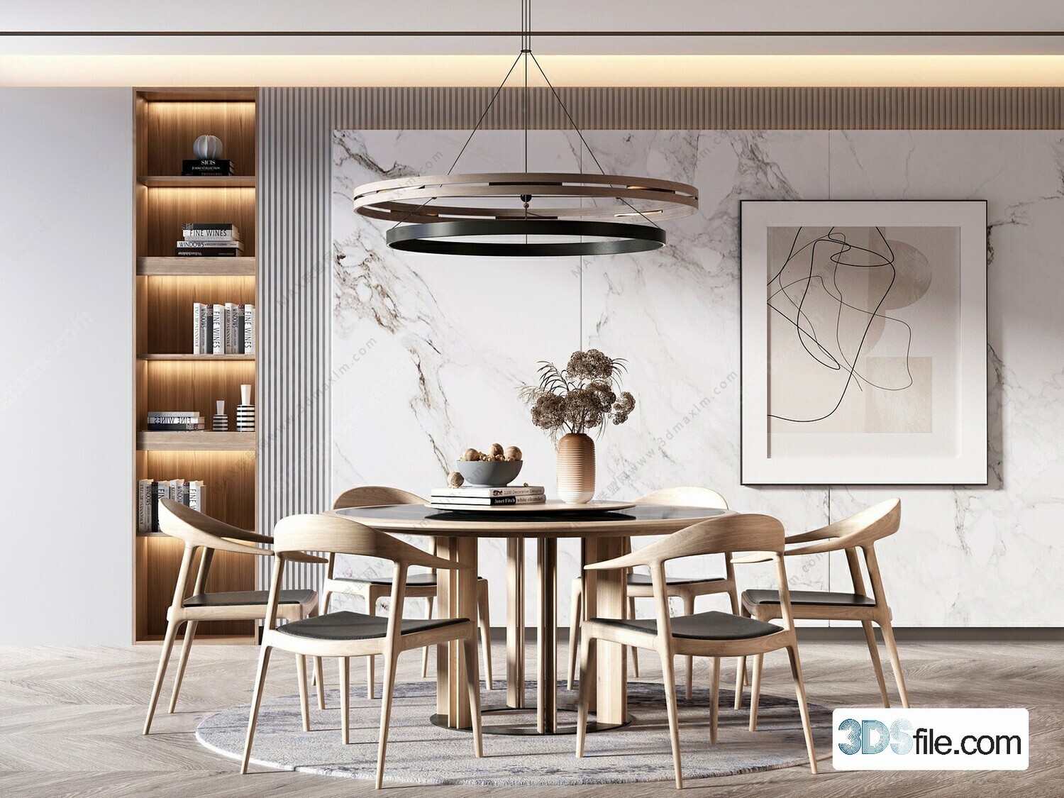 16 Dining Room 3d Models Vol.10
