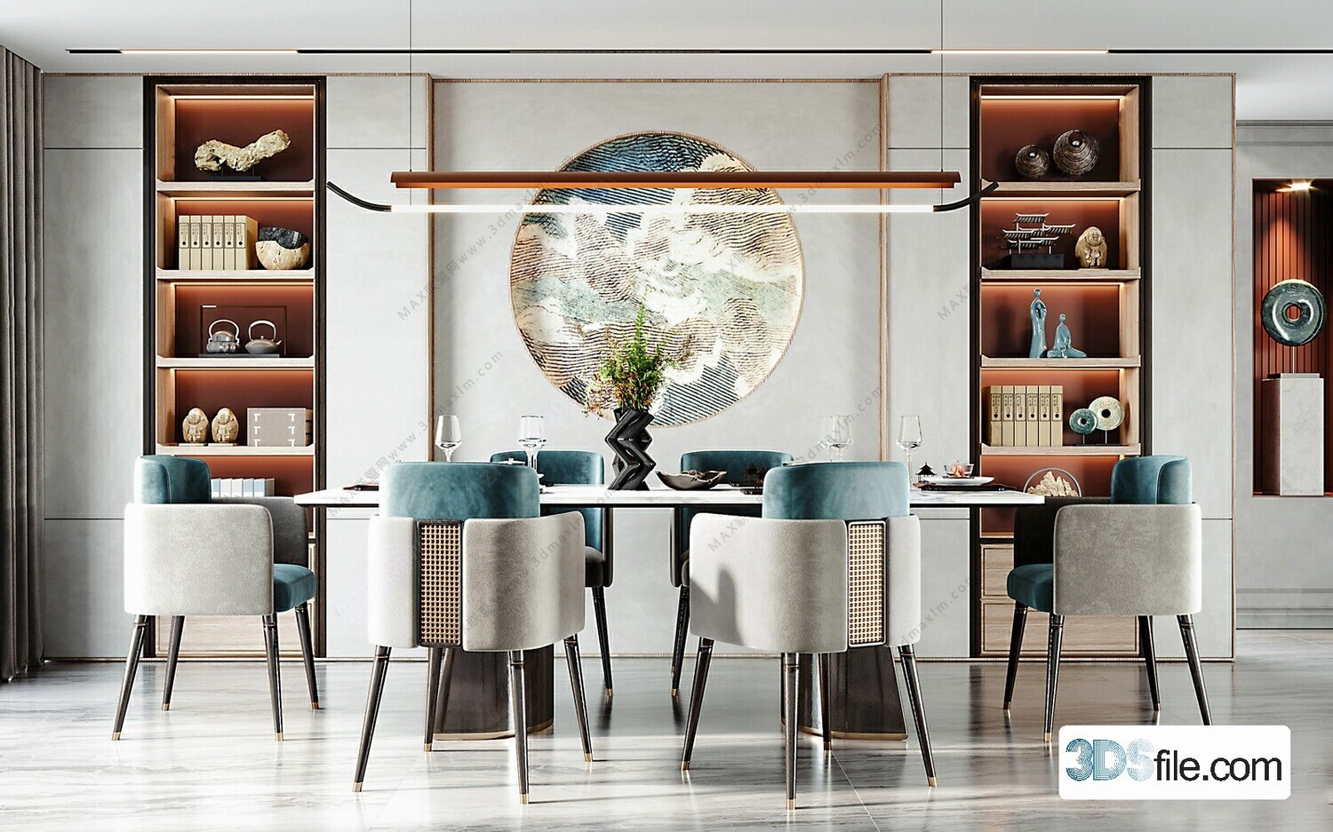 16 Dining Room 3d Models Vol.10